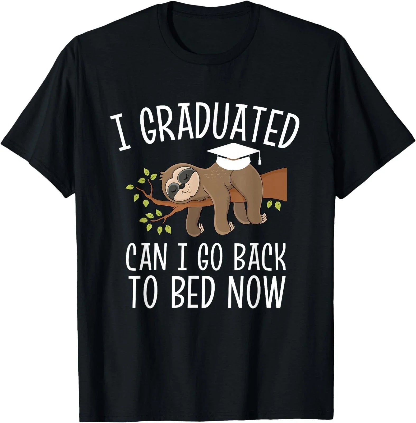 Cool Graduation Shirts I Graduated Can I Go Back to Bed Now Unisex , , , Long Sleeve Tee