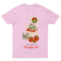 Too Cute For The Naughty List Christmas Holiday Kittens Graphic Mens Womens Unisex , , , Long Sleeve Tee