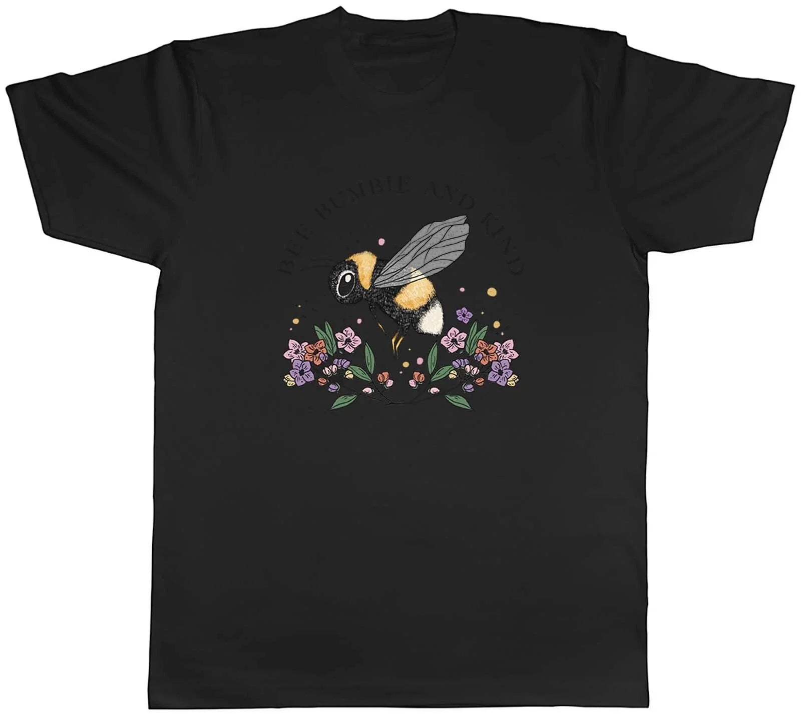Bee Bumble and Kind Mens Cute Unisex Tee Gift Unisex , , , Long Sleeve Tee