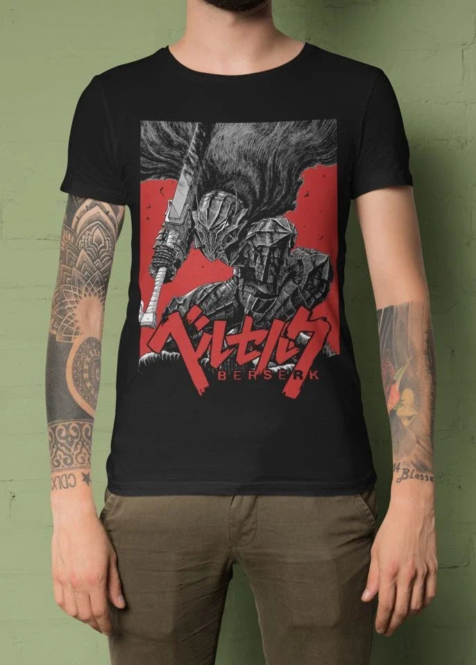 Berserk ,Guts Shirt, Anime Tee, Manga,Japanese, Aesthetic,Unisex Unisex , , , Long Sleeve Tee