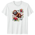 Cute But Lazy Sloth Lover Animal Birthday Gift For Him And Her Unisex , , , Long Sleeve Tee