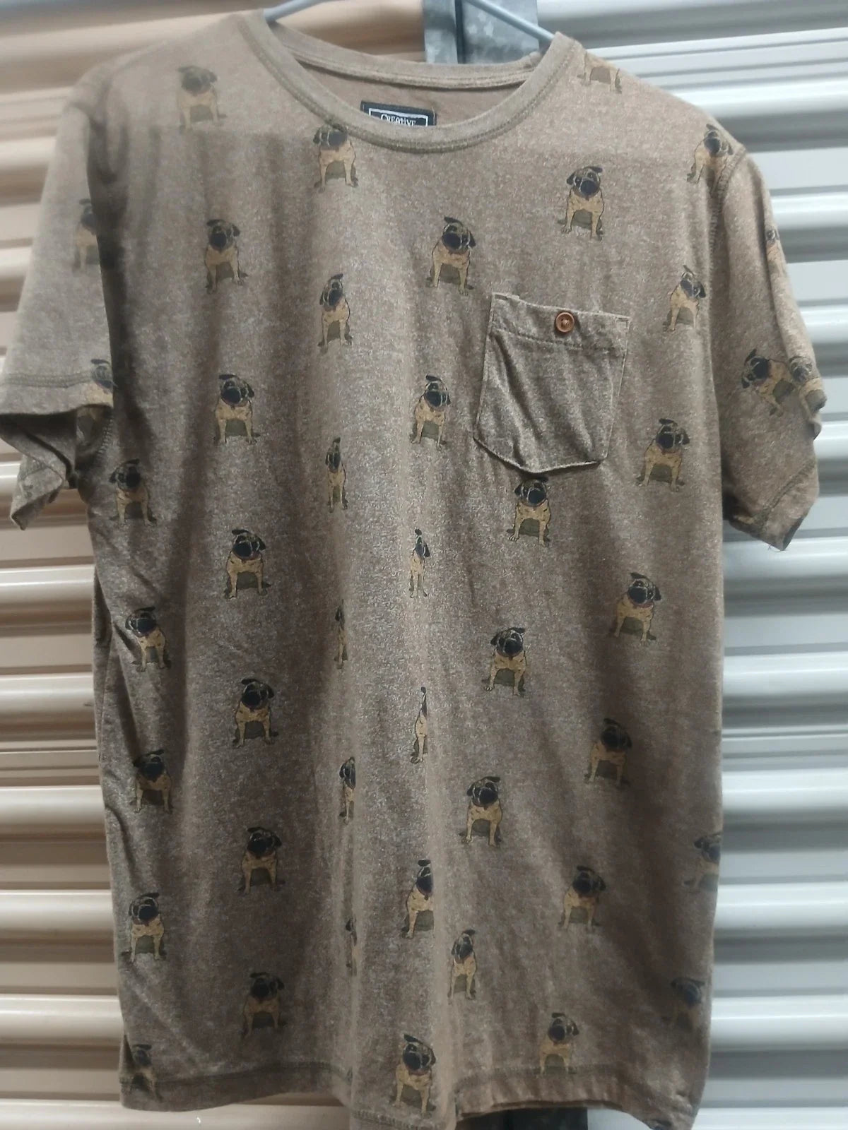 Creative Destruction All Over Pit Bull Print Graphic Mens Size XL ~ NWOT Unisex , , , Long Sleeve Tee