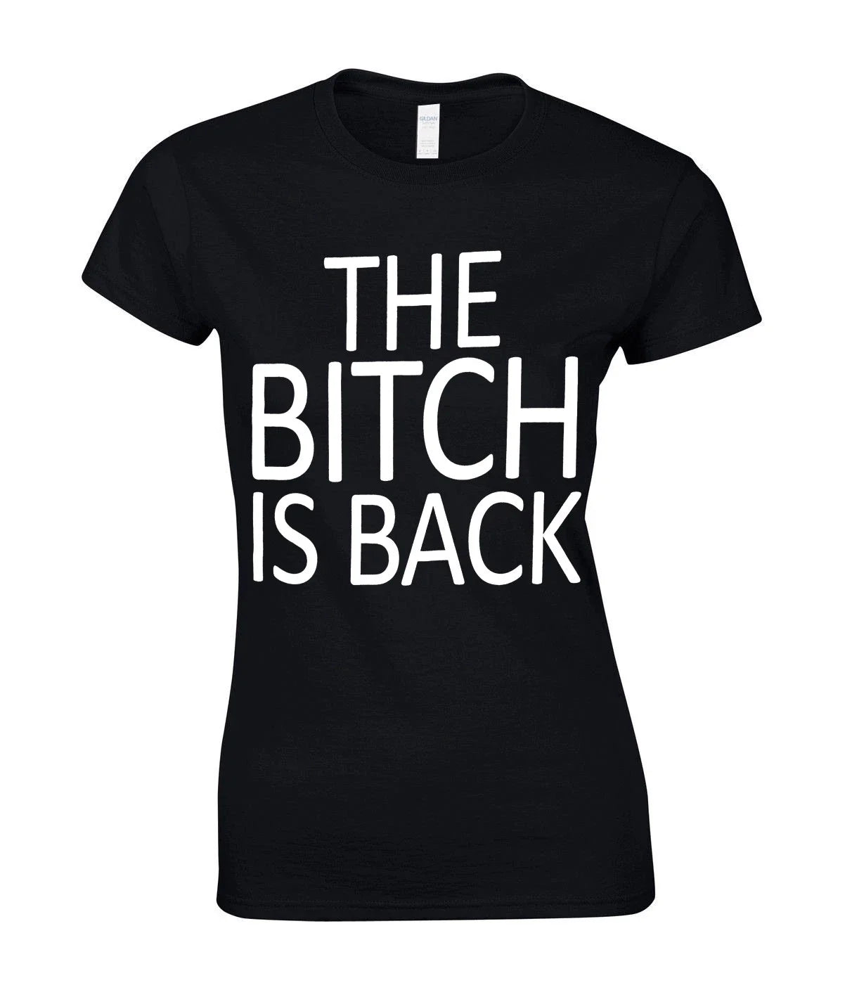 THE BITCH IS BACK Ladies Funny Rude Cool Gift Xmas Christmas Joke Top Unisex , , , Long Sleeve Tee