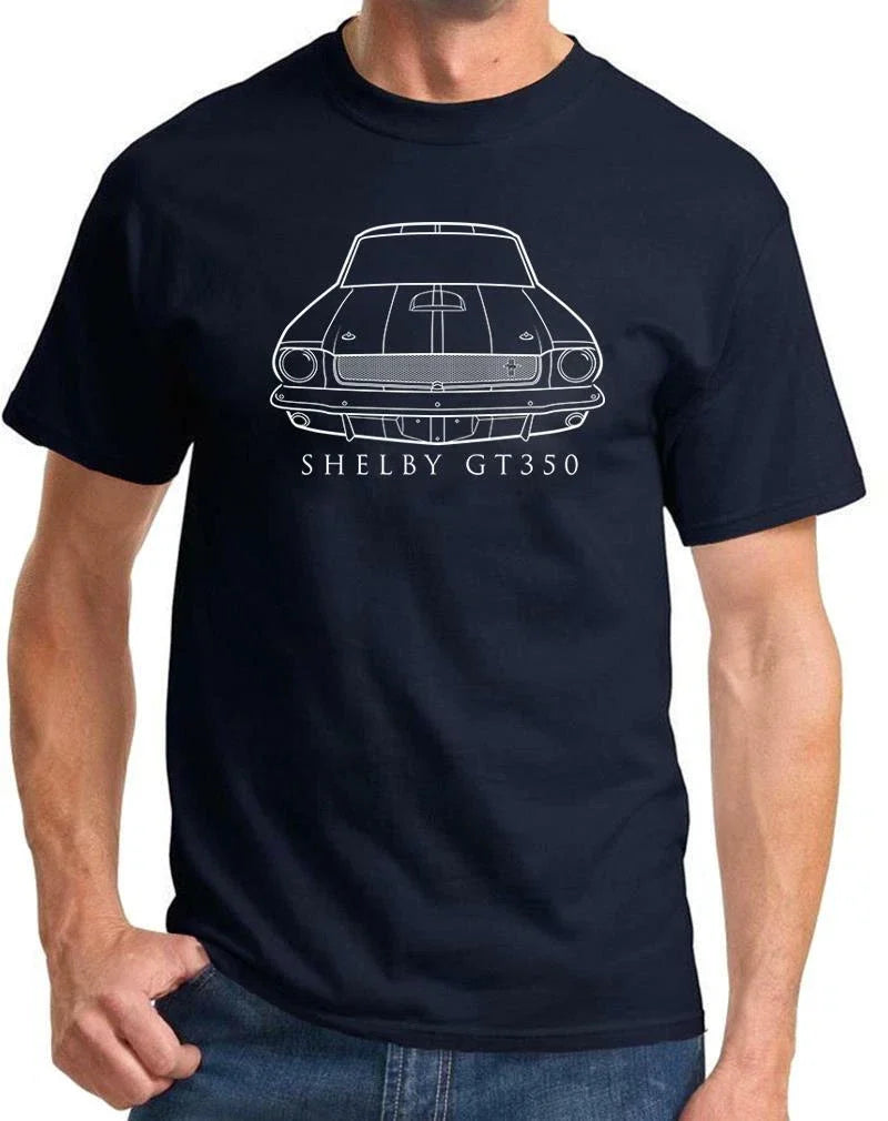 1965 1966 Shelby GT350 Mustang Classic Front End Design Tshirt NEW Unisex , , , Long Sleeve Tee