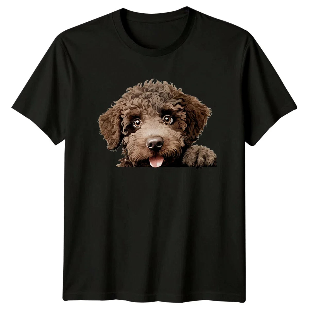 Cute Labradoodle Dog Portrait , Funny Dog Lover Tee Unisex , , , Long Sleeve Tee