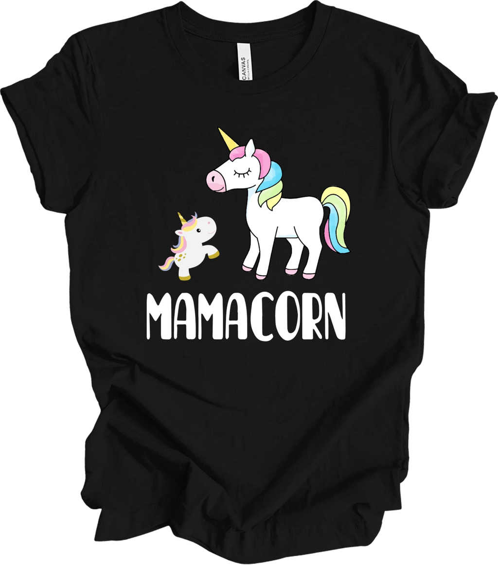 Mamacorn Unicorn T-Shirt, Mama Unicorn Shirt, Mom Unicorn Tee, Cute Mom Life Shi