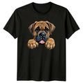 Cute Bullmastiff Dog Peekaboo Pet Puppy Animal Lover Unisex , , , Long Sleeve Tee
