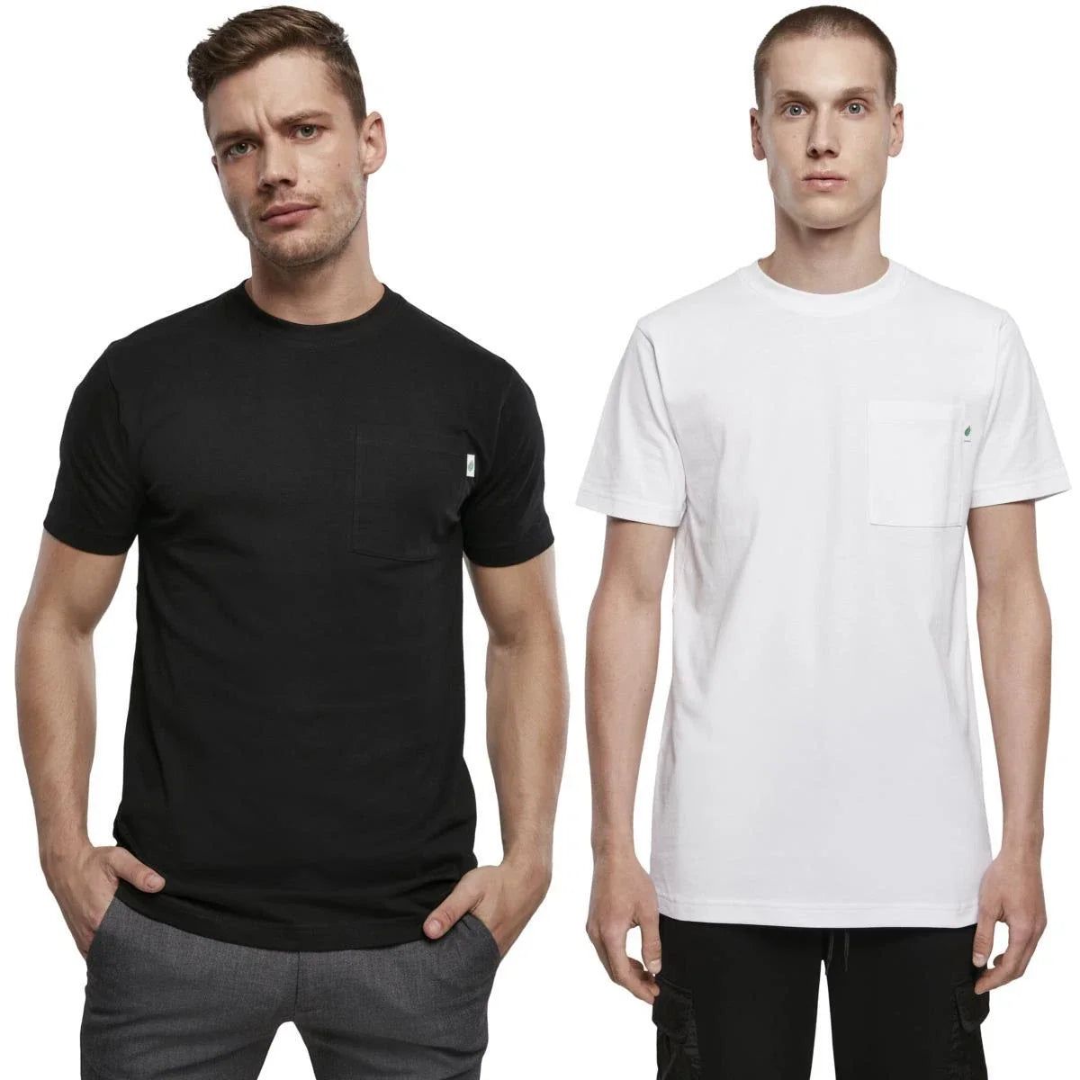 Urban Classics En Coton Bio Avec Poche Unisex , , , Long Sleeve Tee