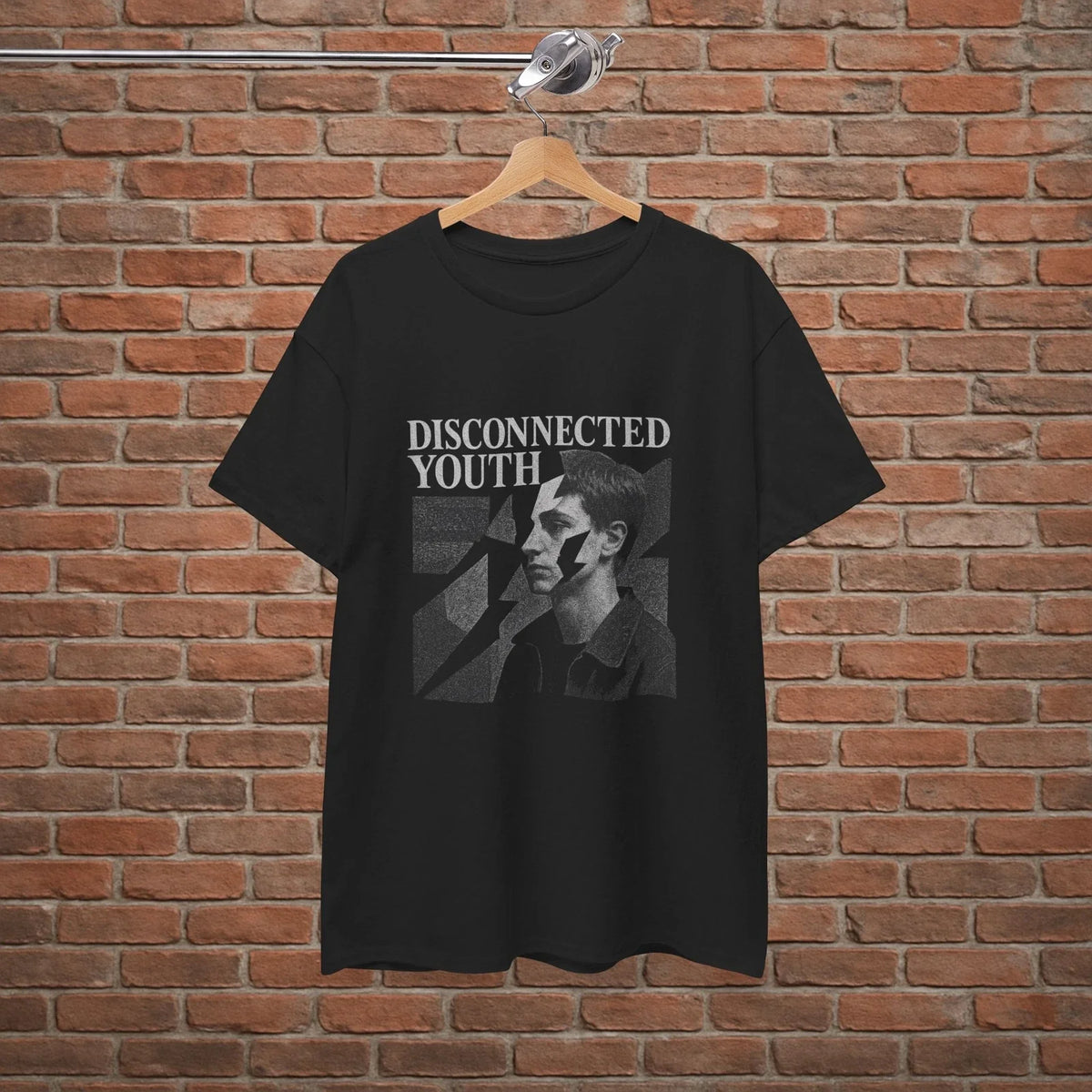 Disconnected Youth Graphic – Grunge Punk Aesthetic Art Print S to XL Unisex , , , Long Sleeve Tee