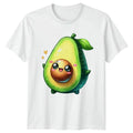 Happy Cute Kawaii Avocado Smile Kawaii Food Avocado Birthday Unisex , , , Long Sleeve Tee