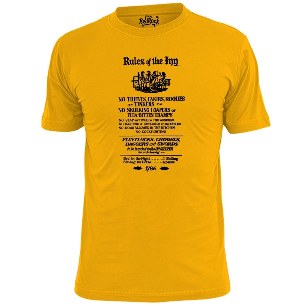 Mens Rules Of The Inn Funny Pub T Shirt Humour Alcohol Booze