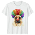 Pug Clown Dog Funny Animals Mens Cute Pet Tee Unisex , , , Long Sleeve Tee