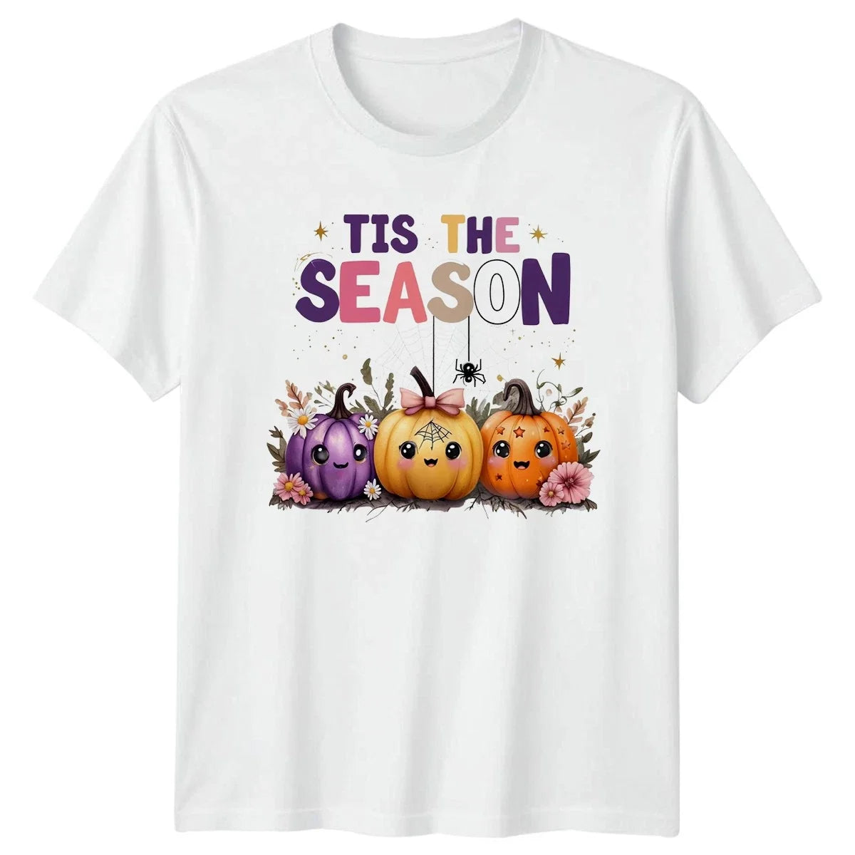Tis The Season Cute Halloween Kawaii Pumpkins Gift For Him And Her Unisex , , , Long Sleeve Tee
