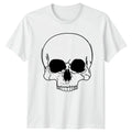 Classic Skull Design Minimalist Dark Aesthetic Gothic Birthday Gift Unisex , , , Long Sleeve Tee