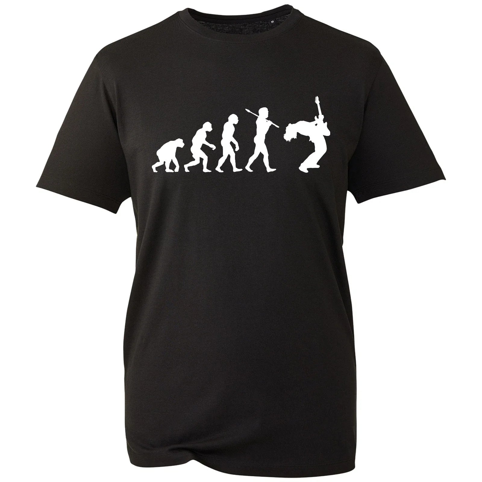Evolution of Rock Guitar Mens Funny Musician Graphic Tee Rocker Gift UK Unisex , , , Long Sleeve Tee