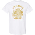 Inktastic Life's Better With Bees Beekeeper Honey Pollen Art Cute Line Unisex , , , Long Sleeve Tee