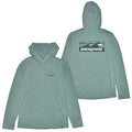 Patagonia Men Capilene Cool Daily Hoody Boardshort Logo L/S - Blue Sage Unisex , , , Long Sleeve Tee