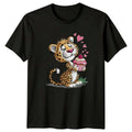 Leopard Cupcake Animals Graphic Tee Unisex Top Unisex , , , Long Sleeve Tee