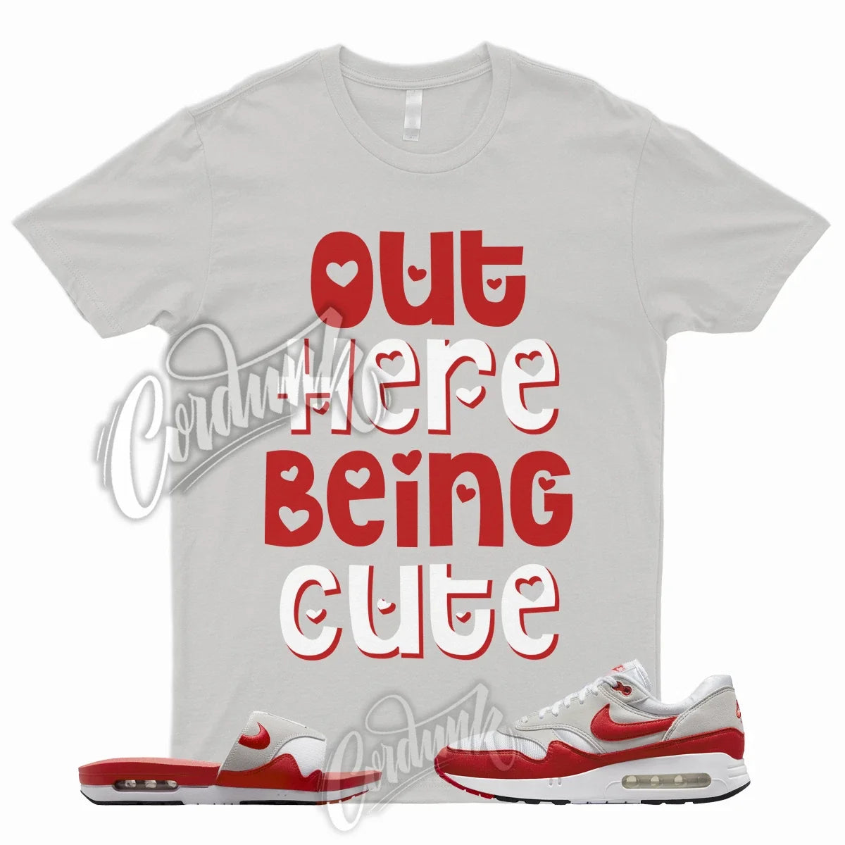 CUTE Shirt to Match Air Max 1 '86 OG Big Bubble University Red Slide Sport Grey Unisex , , , Long Sleeve Tee