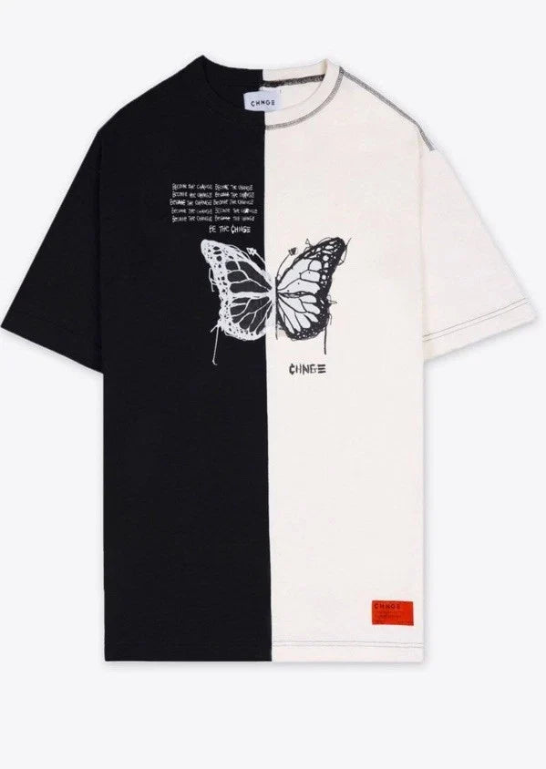 Chnge Shirt Men’s Sz M Butterfly Grunge Graphic Crewneck Skater Darwin Quote Art Unisex , , , Long Sleeve Tee