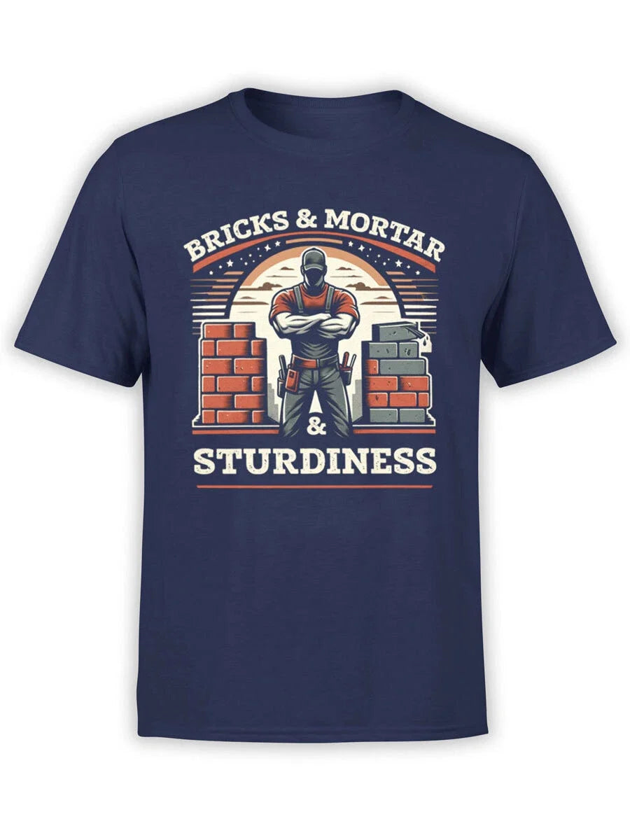 FANTUCCI Builder Collection | Bricks & Mortar & Sturdiness Unisex , , , Long Sleeve Tee