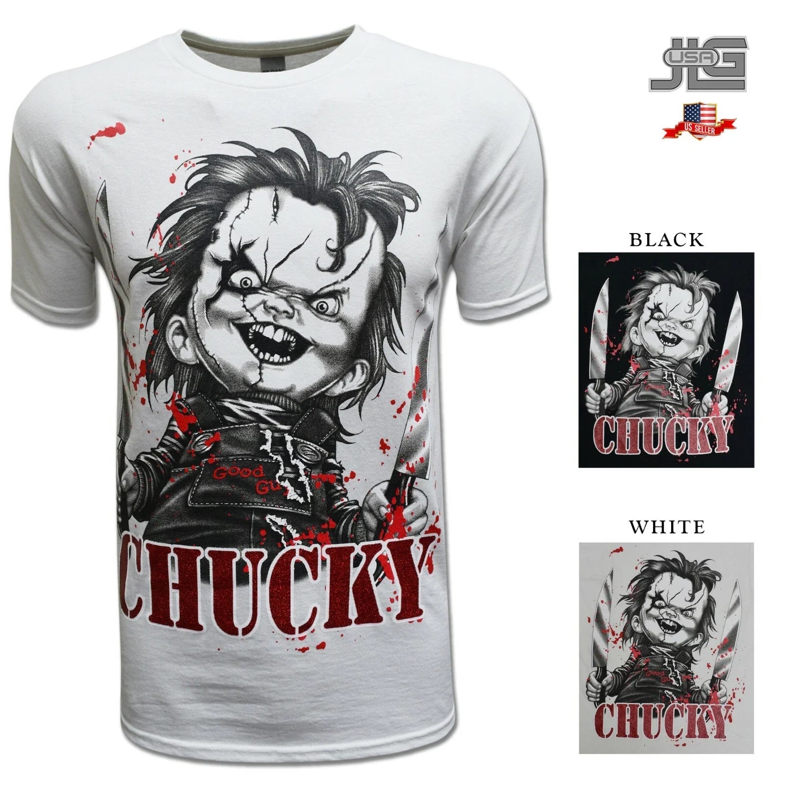 NEW T Shirt Chucky Horror Comedy Movie Adult Tee Play Time Men Women Graphic Unisex , , , Long Sleeve Tee