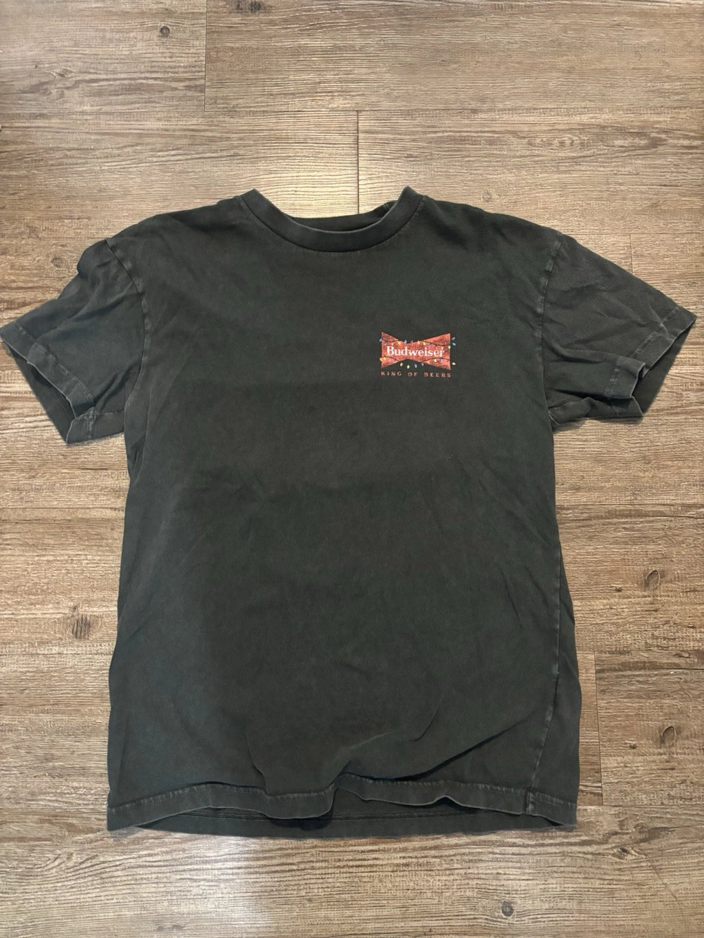 Abercrombie Mens Budweiser Christmas T-Shirt Size Medium