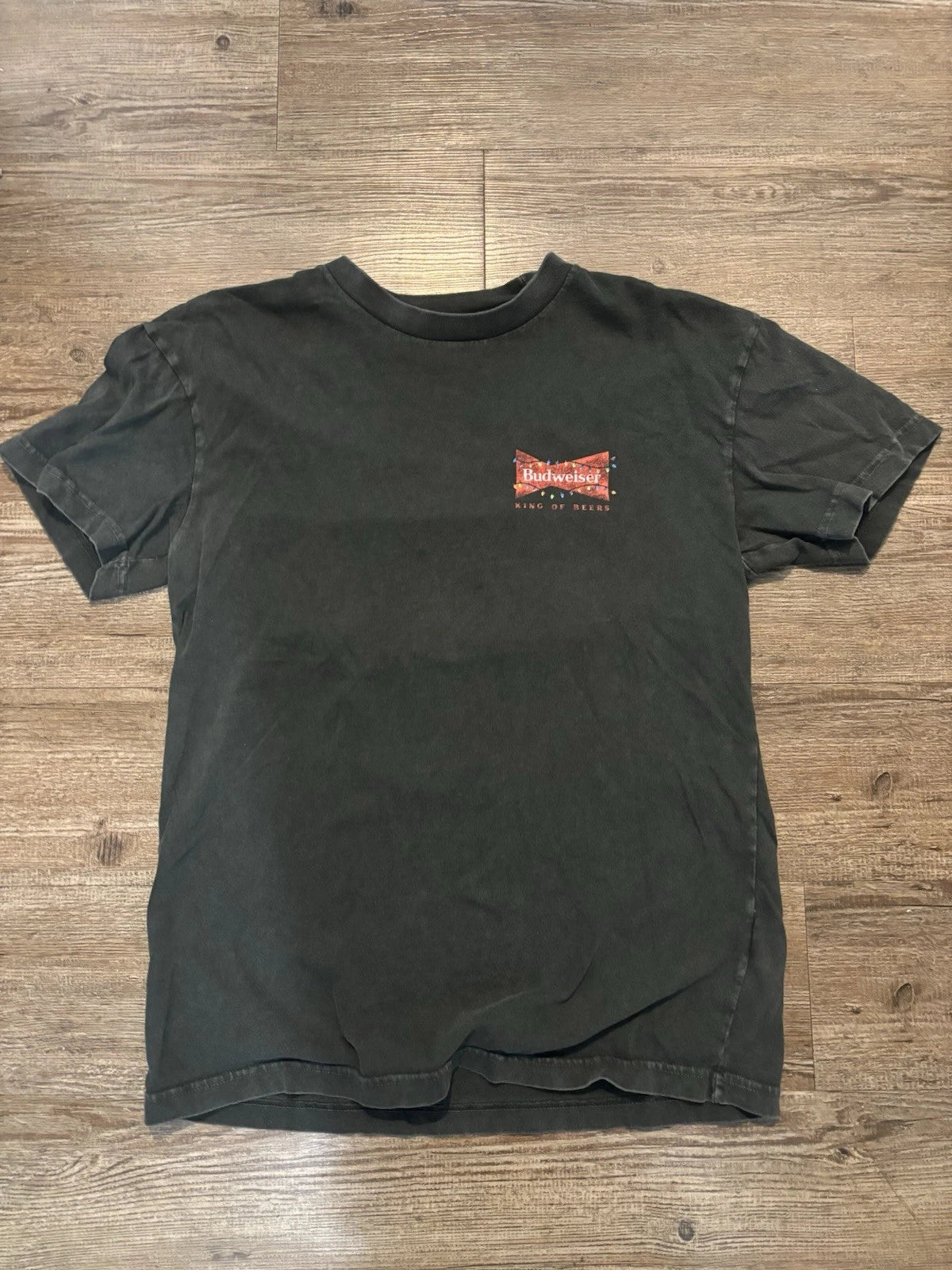Abercrombie Mens Budweiser Christmas T-Shirt Size Medium