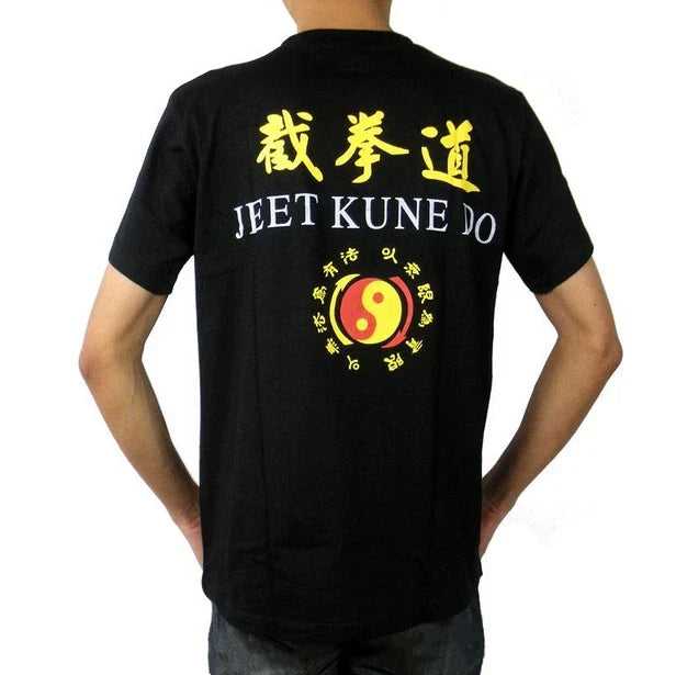 Black Round Neck Jeet Kune Do Martial Arts Kung Fu Wing Chun Training Unisex , , , Long Sleeve Tee