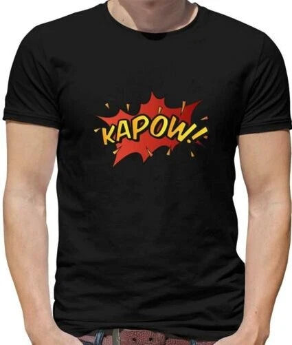 Superhero Kapow T-Shirt - Comic Super Heroes - Pop Art - Graphic