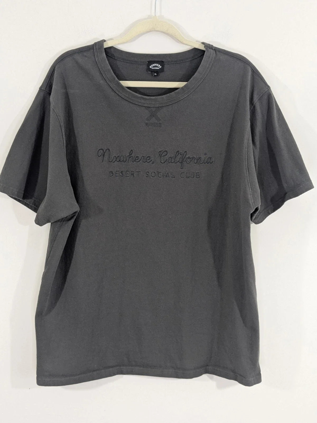 Nxwhere California Gray Men's Crew Neck Short Sleeve T Shirt Cotton Thick XL Unisex , , , Long Sleeve Tee