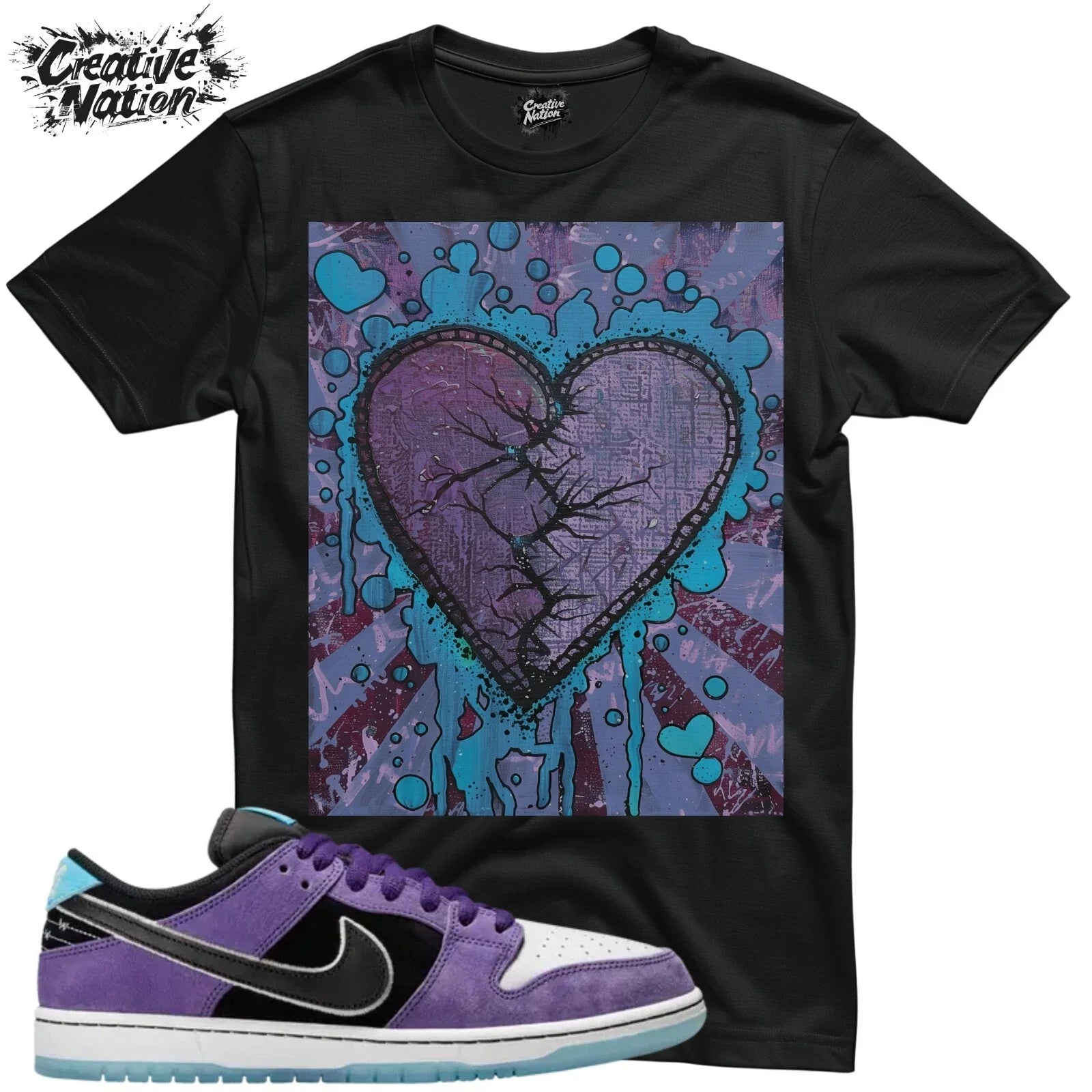 Shirt To Match SB Dunk Low Hayley Unisex Tee Sneaker Shirt Heart Shirt Unisex , , , Long Sleeve Tee