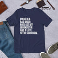 I Was in a Bad Mood But I Got My Workout and Latte Coffee t-shirt