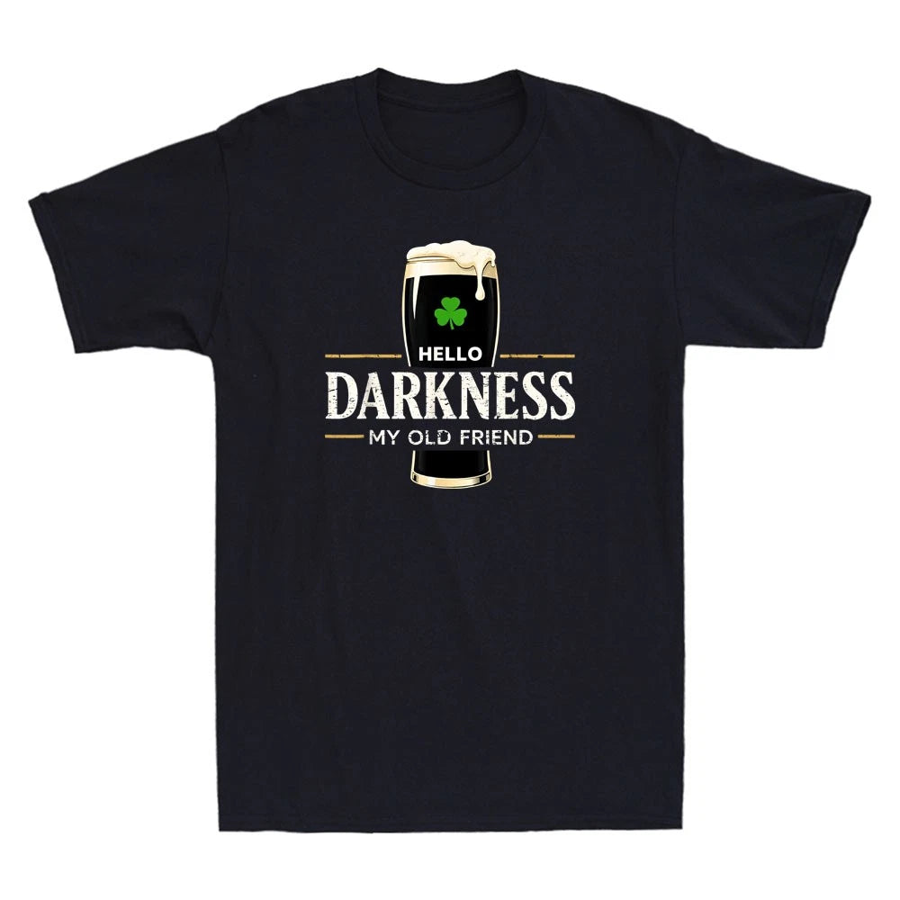Hello Darkness My Old Friend Vitamin G Funny Drinking Quote Retro Men's  T-Shirt
