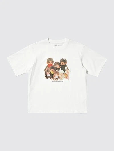Monchhichi UNIQLO UT Japan OFF WHITE Unisex , , , Long Sleeve Tee
