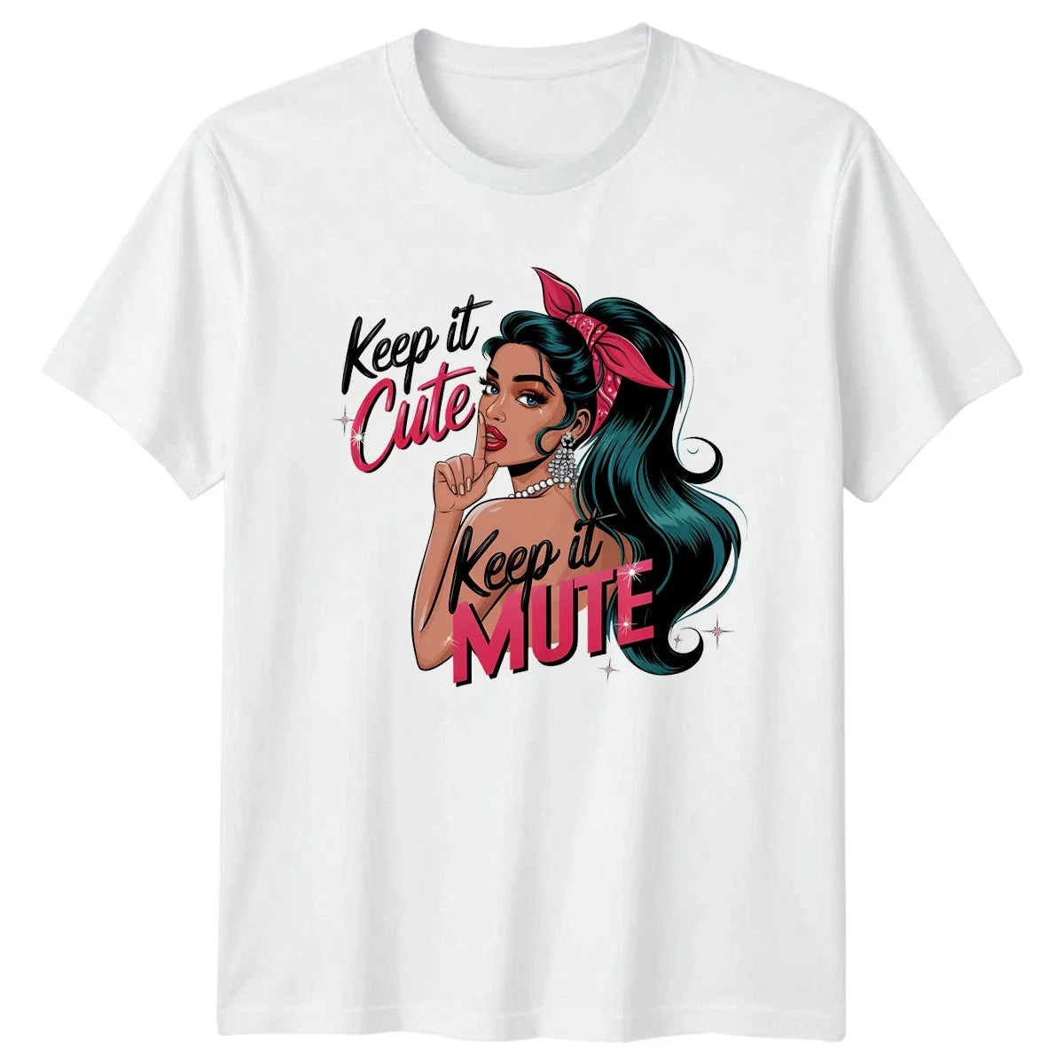 Keep It Cute Keep It Womens Sassy Quote Lifestyle Birthday Gift For Her Unisex , , , Long Sleeve Tee