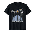 Life is Beauty Bicycle Nature Design – Minimalist Floral Art Unisex , , , Long Sleeve Tee