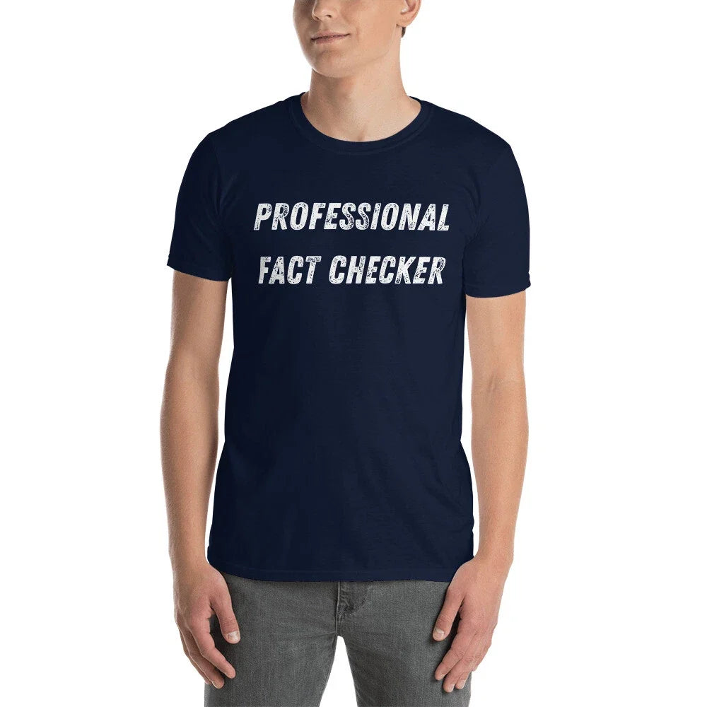 Funny Tshirt Professional Fact Checker Unisex , , , Long Sleeve Tee