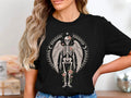 Floral Skeleton Wings , Gothic Floral Skull Tee, Aesthetic Grunge Shirt Unisex , , , Long Sleeve Tee