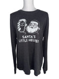 Life Is Good Santa’s Little Helper Beer Graphic Long Sleeve Shirt Men’s Medium