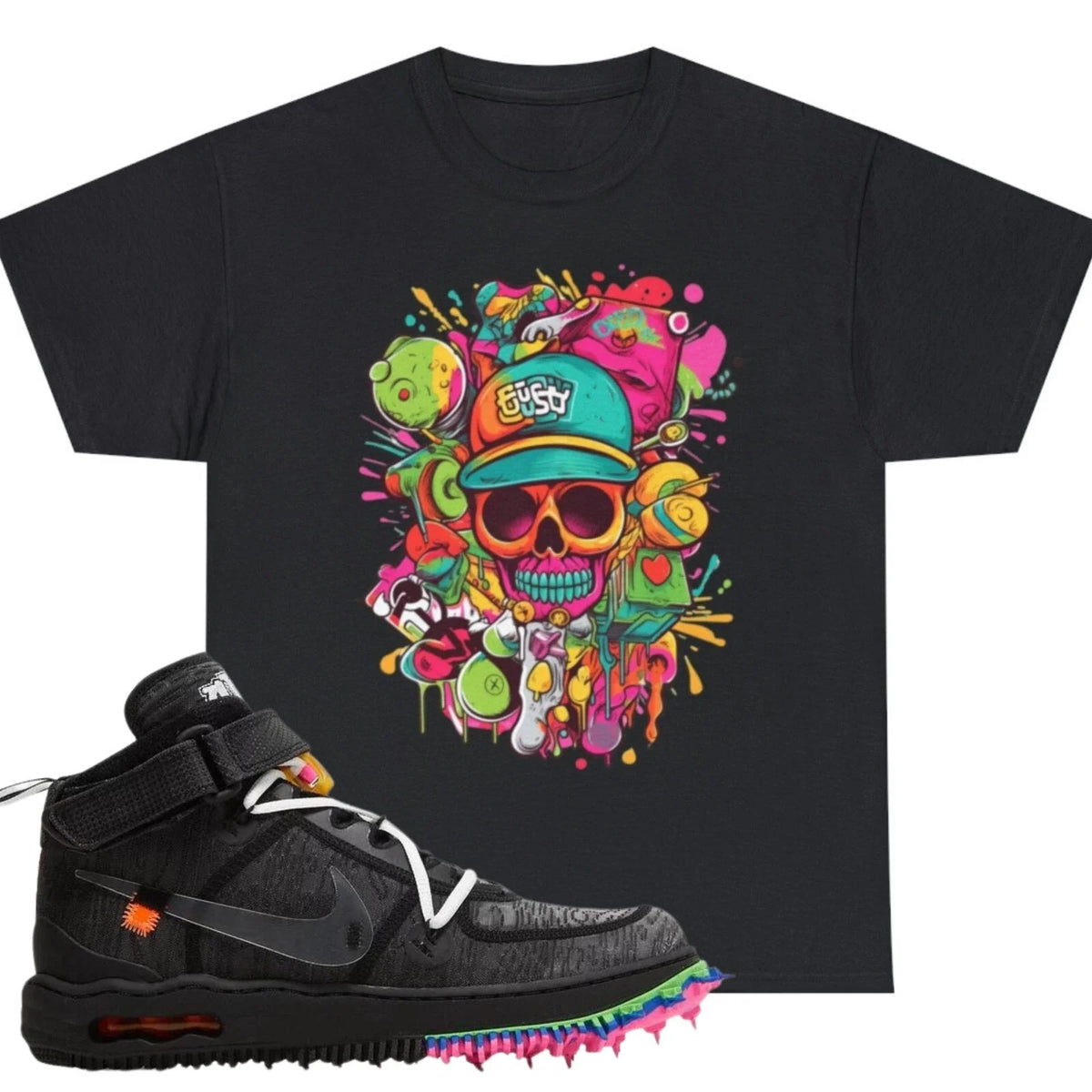 Shirt To Match Black Unisex Tee Psychedelic Shirt Gift For Him Unisex , , , Long Sleeve Tee