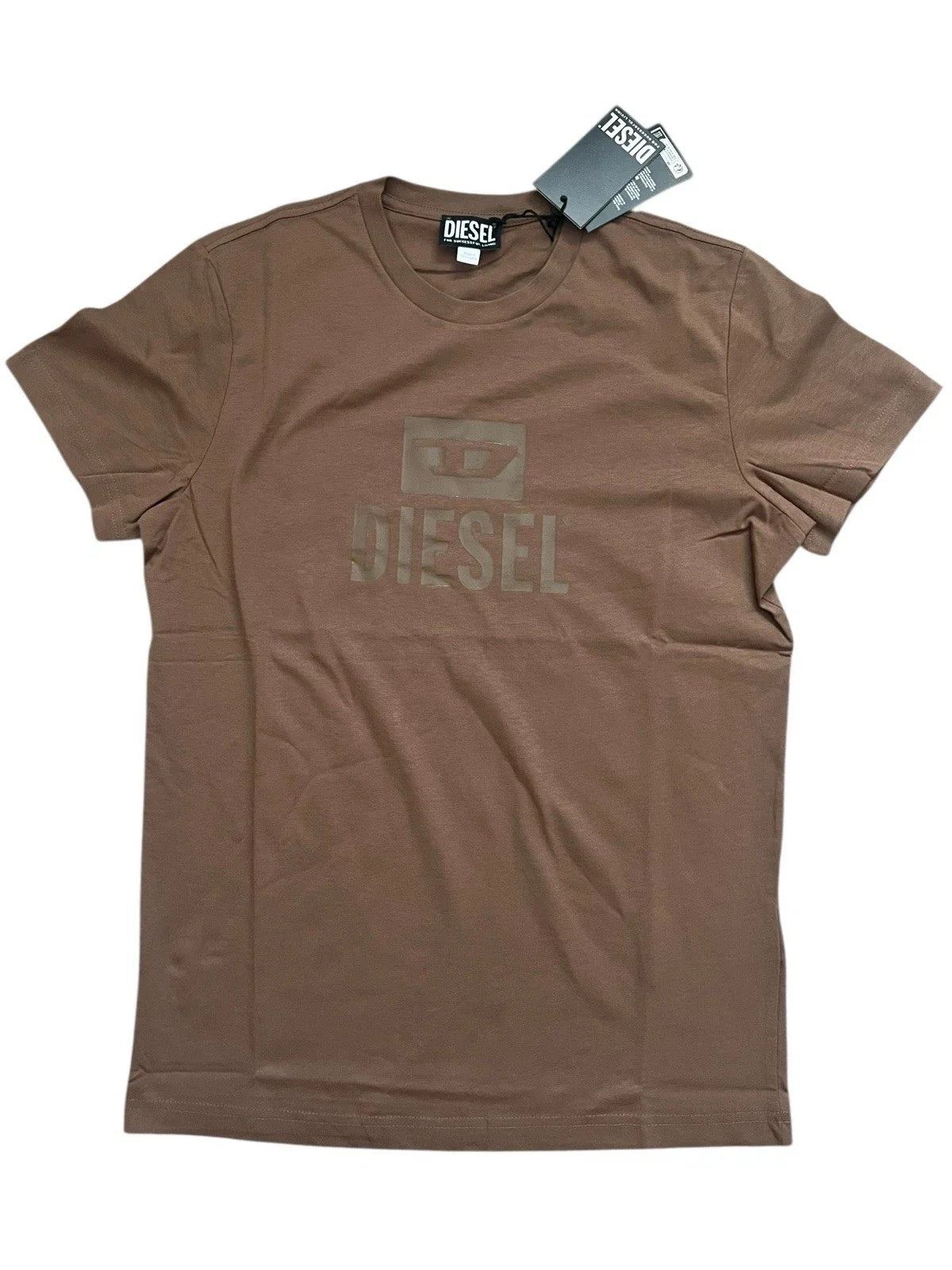 Diesel T Diego Tone Mens Logo NWT $80 Brown Size XL Unisex , , , Long Sleeve Tee