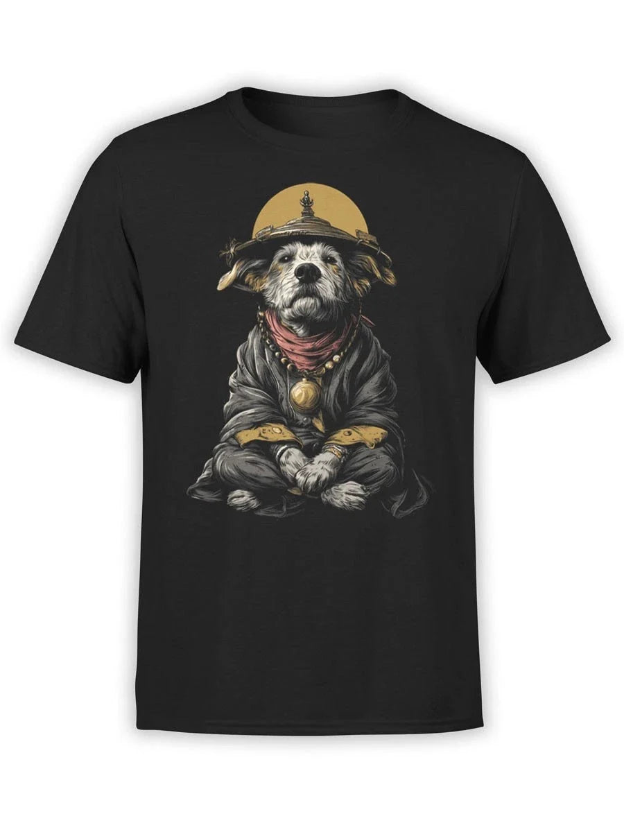 FANTUCCI Zen Pup | Spiritual Dog Graphic Tee | Unisex Unisex , , , Long Sleeve Tee