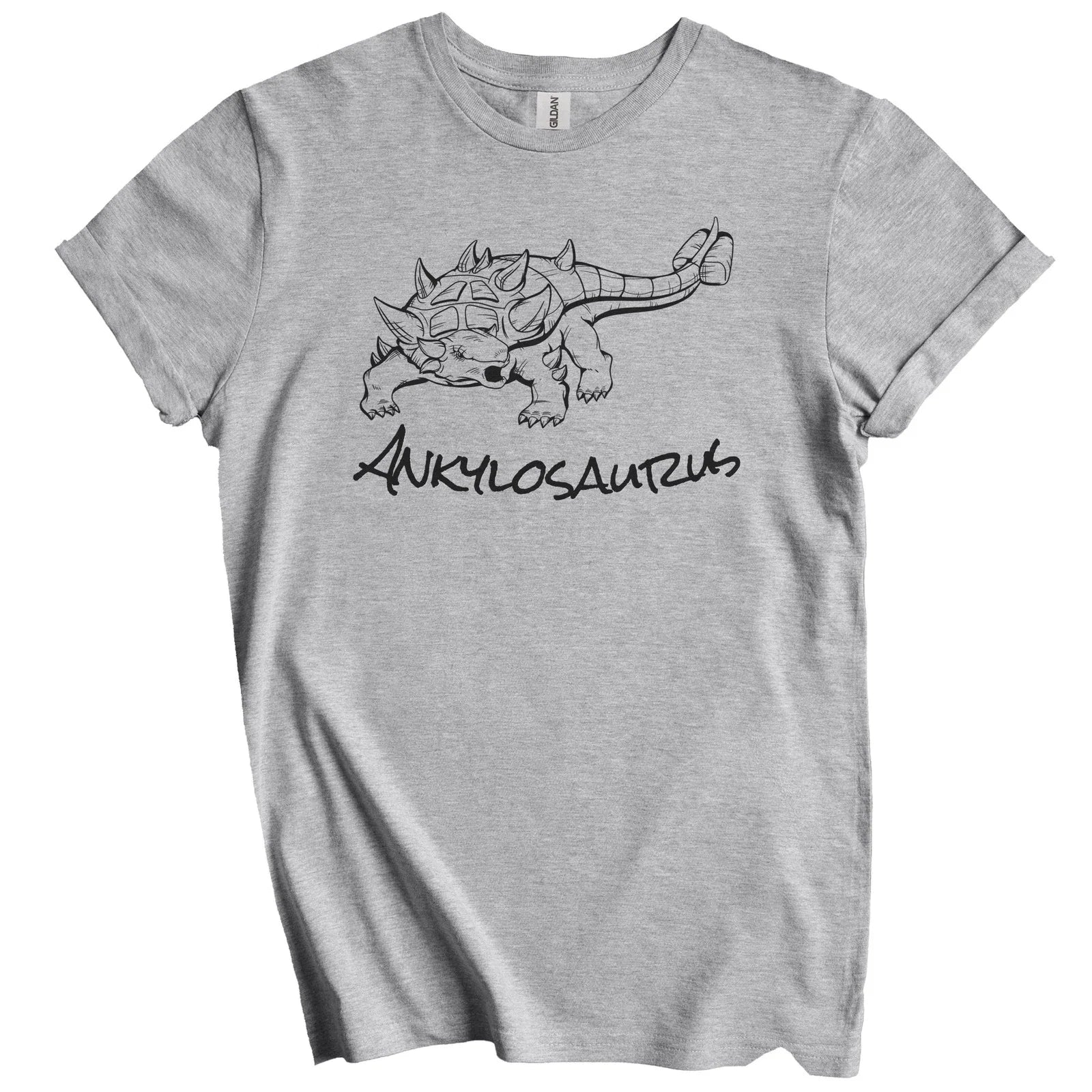 Ankylosaurus Sketch Cool Prehistoric Animal Dinosaur - Dinosaur Gift Unisex , , , Long Sleeve Tee