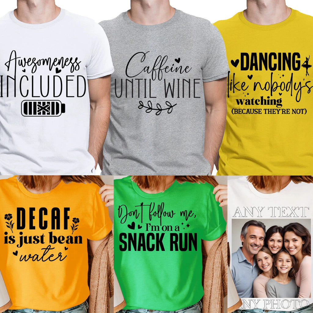 Funny Snack Run Quote T-Shirt Casual & Humorous For Unisex Mens & Womens #1