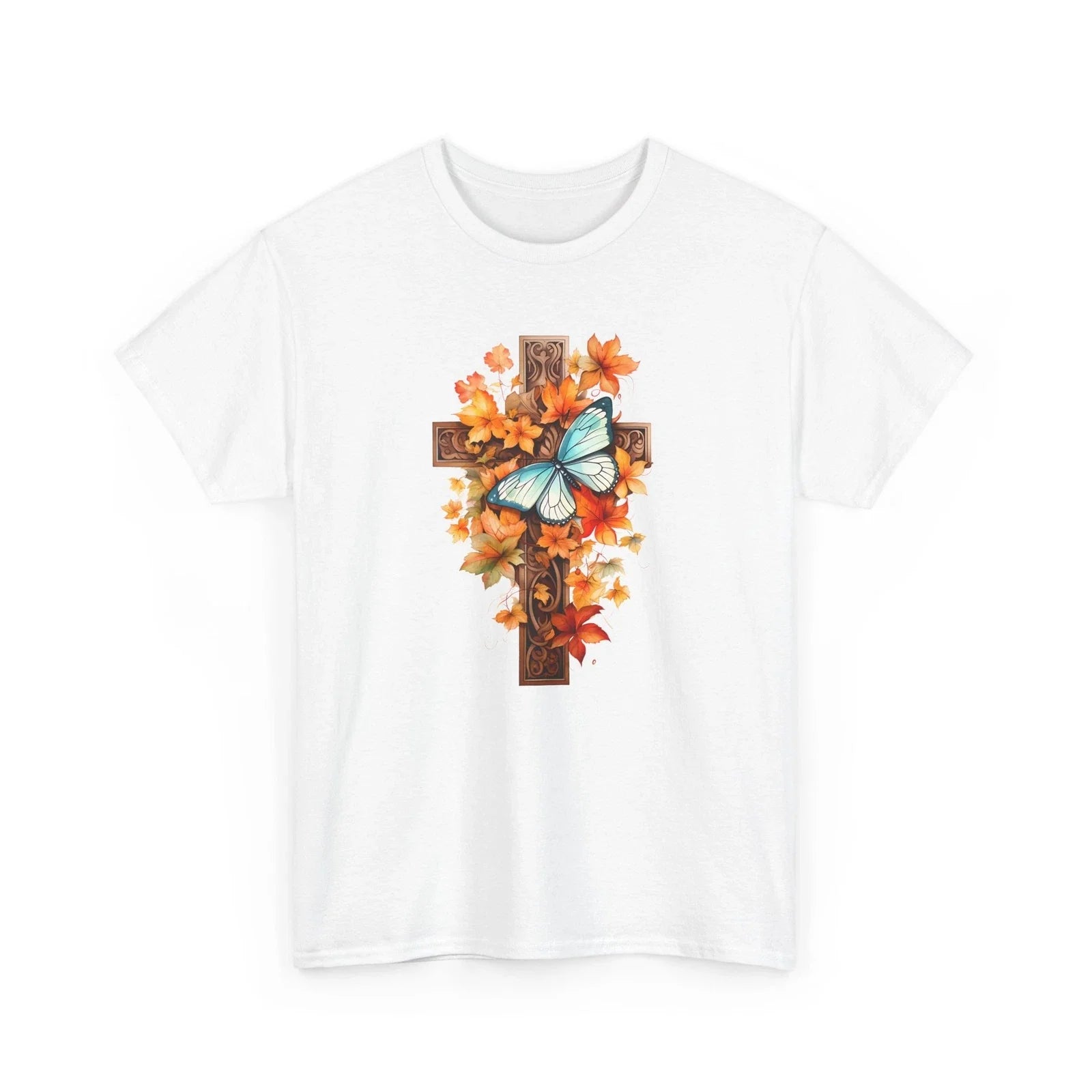 Fall Aesthetic | Autumn Leaves Pumpkin | Fall For Jesus Christ Retro Unisex , , , Long Sleeve Tee