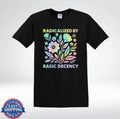 Radicalized By Basic Decency Shirt Pastel Floral Aesthetic Graphic Unisex , , , Long Sleeve Tee