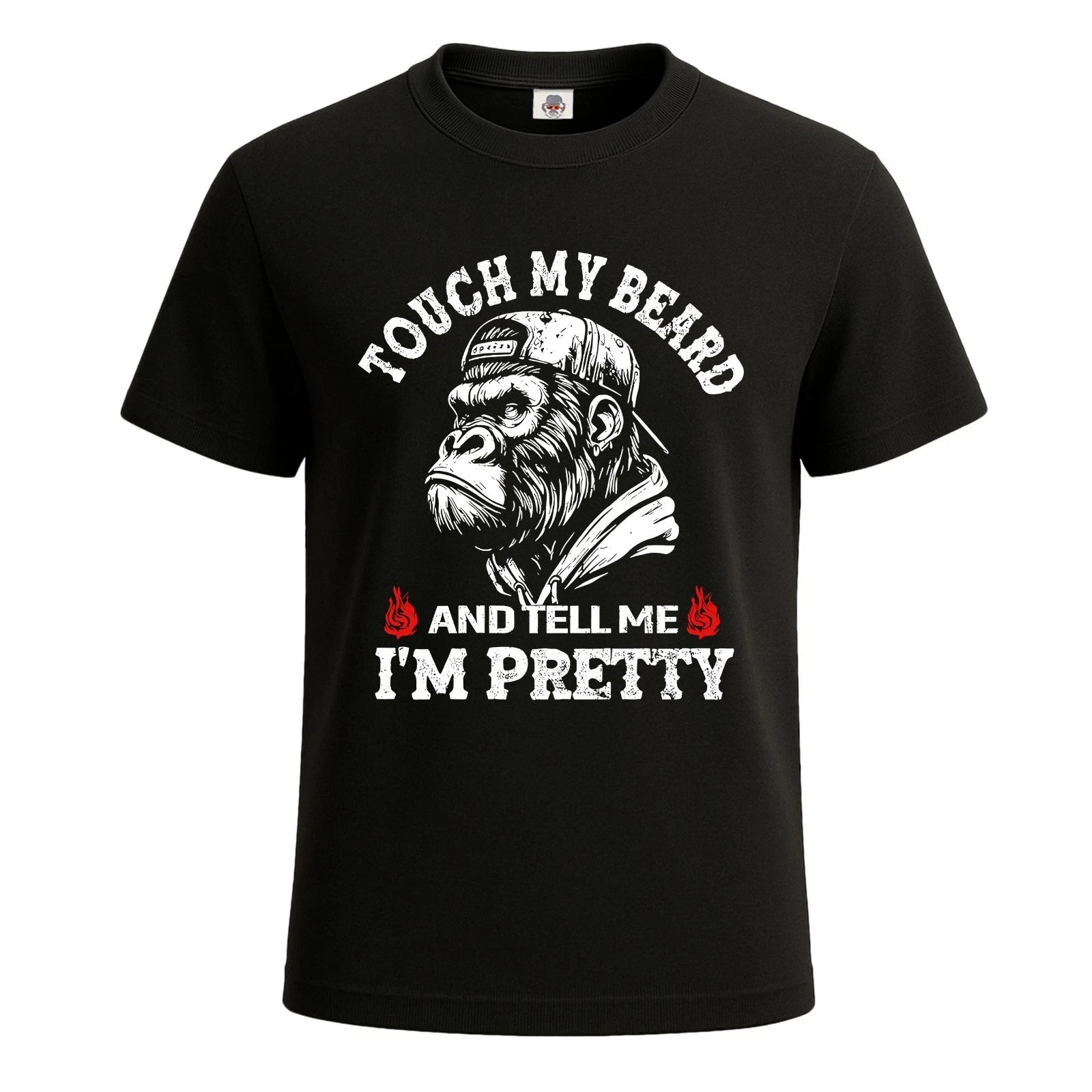 TOUCH MY BEARD AND TELL ME Funny Slogan Mens T-Shirt Novelty Party Gift Tee Top