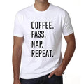 ULTRABASIC men's t-shirt coffee nap rehearsal coffee pass nap repeat