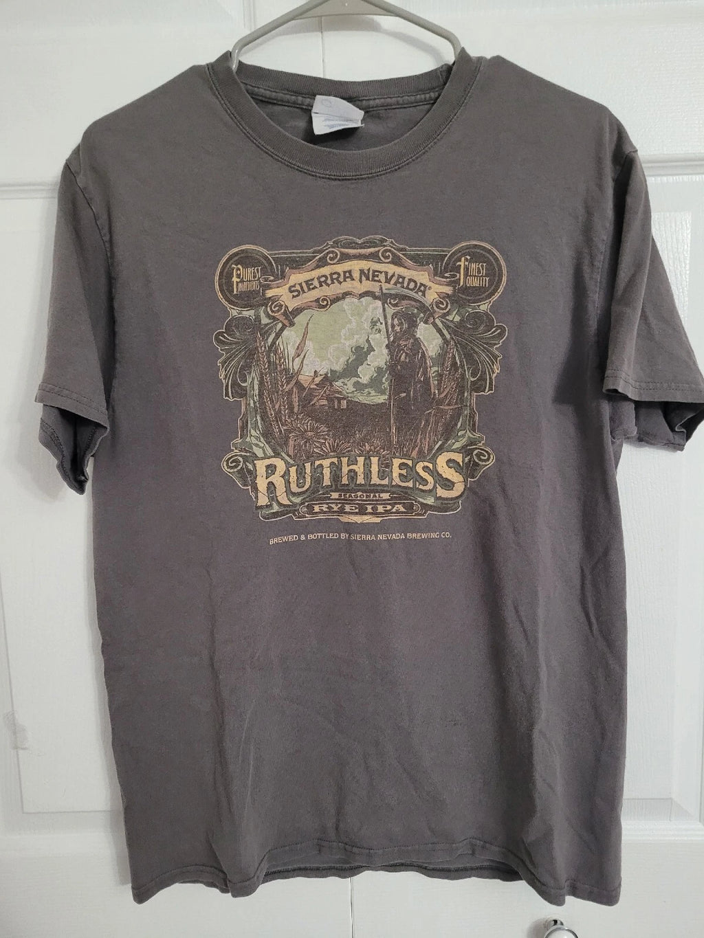 Vintage Graphic Tee Shirt Beer Navada Ruthless M